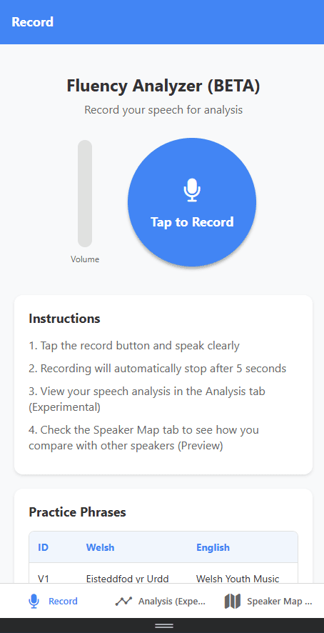 Fluency Analyzer App 1