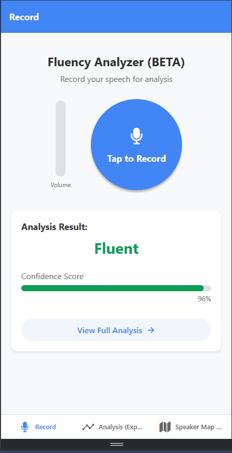 Fluency Analyzer App 2