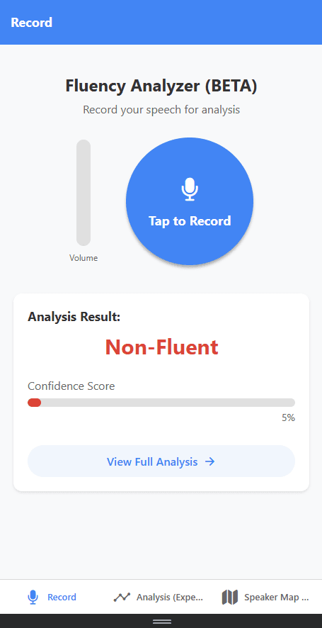 Fluency Analyzer App 4