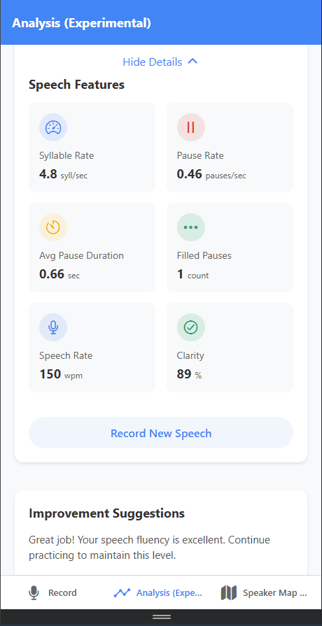 Fluency Analyzer App 5